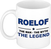 Roelof The man, The myth the legend cadeau koffie mok / thee beker 300 ml