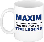 Maxim The man, The myth the legend cadeau koffie mok / thee beker 300 ml