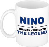 Nino The man, The myth the legend cadeau koffie mok / thee beker 300 ml