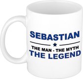 Sebastian The man, The myth the legend cadeau koffie mok / thee beker 300 ml