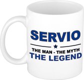 Servio The man, The myth the legend cadeau koffie mok / thee beker 300 ml