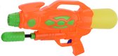 1x Waterpistolen/waterpistool oranje van 47 cm met pomp kinderspeelgoed - waterspeelgoed van kunststof - waterpistolen met pomp