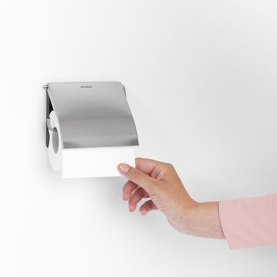 Brabantia ReNew porte-rouleau papier toilette - Matt Steel