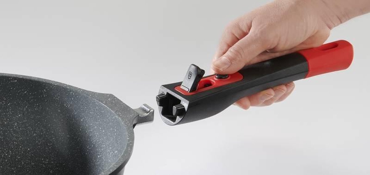 Fundix Wok van gegoten aluminium anti-aanbaklaag inductie, afneembaar
