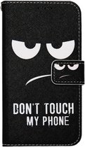 ADEL Kunstleren Book Case Portemonnee Pasjes Hoesje Geschikt voor Samsung Galaxy A5 (2016) - Don't Touch My Phone