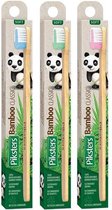 Piksters Bamboo Classic Tandenborstel - Zacht - 3 stuks - Voordeelverpakking
