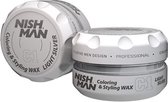 Nish Man Coloring & Styling Wax LIGHT SILVER