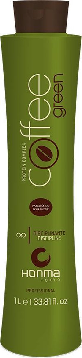 Honma Tokyo Keratin Treatment Coffee Green 1000 ml ideal voor krullend en kroeshaar en licht haar