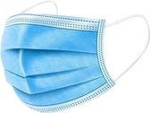150x beschermende mondkapjes - blauw - niet medisch - beschermmaskers / stofmaskers