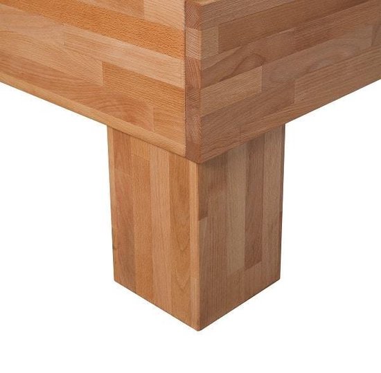 Bed Box Wonen - Massief beuken houten bed Tarnovo Basic - 180x210 - Natuur gelakt - Bed Box Wonen