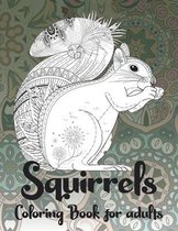 Squirrels - Coloring Book for adults