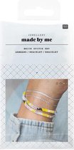 Doe-het-zelf hobbypakket Steentjessteek | DIY-Set Brick Stitch - Maak je eigen Armband met Peyote Rijgtechniek - pastel