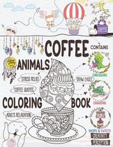 Coffee Animals Coloring Book