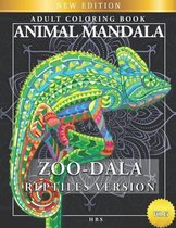 Zoo-Dala Reptiles Version Vol 15, Animal Mandala, Adult Coloring Book
