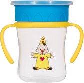 Bumba Anti-spill cup: 360 degrés avec poignées bleu / jaune