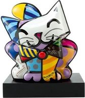 Goebel - Romero Britto | Decoratief beeld / figuur Blue Cat 30 | Porselein - Pop Art - 30cm - Limited Edition