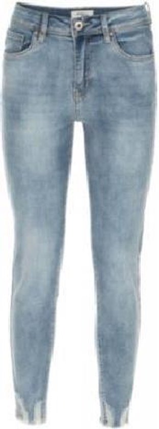 der smykker Rektangel Norfy jeans met rafels Maat 36 | bol.com