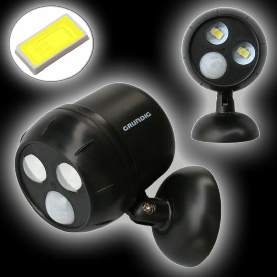 Led-spotlight met bewegingssensor koel wit Grundig... | bol.com