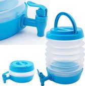 Récipient pliable avec robinet - Fresh & Cold - Bleu - 3,3 L - Robinet d'eau