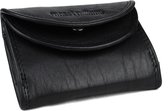 Massi Miliano Portemonnee (klein model)  Leer Zwart - (A1-03-6) - ( 10x1,5x8cm)
