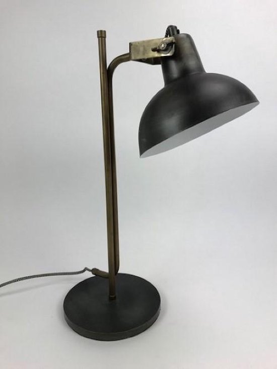 Mooie stoere metalen lamp voor op tafel | bol.com