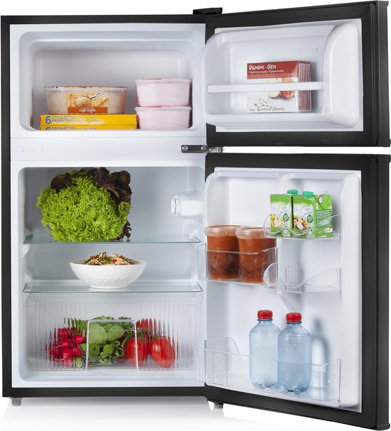 Tafelmodel koelkast: PRIMO PR107FR Koel- en Vriescombinatie - 87L - F - Zwart, van het merk PRIMO