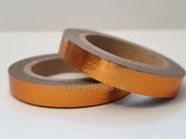 Washi Tape Foil Koper- 2 rollen - 10 meter x 7.5 mm. Masking Tape Copper