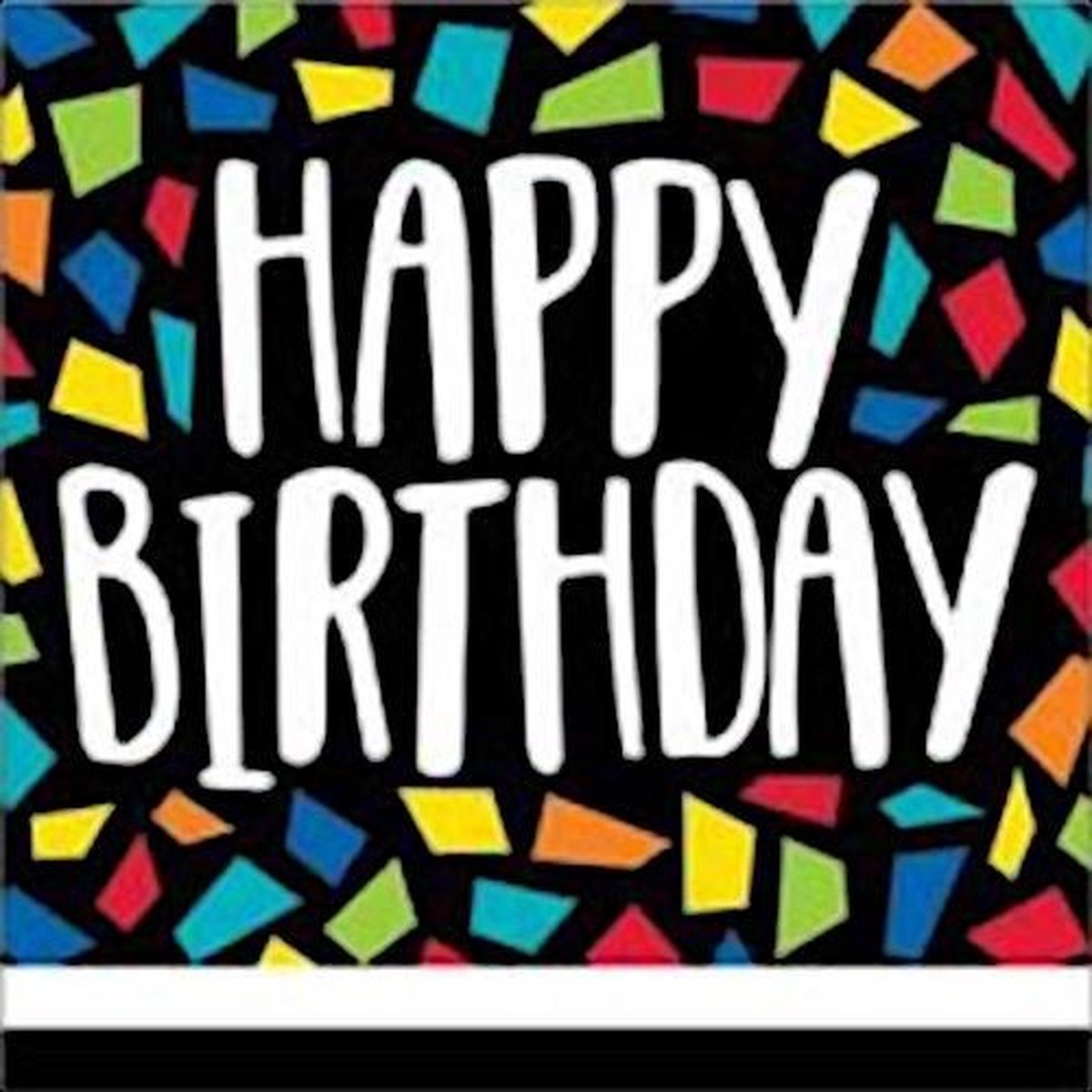 Haza Original Servetten Happy Birthday 33 X 33 Cm Papier 16 Stuks