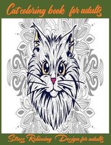 Cat coloring book for adult