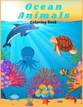 Ocean Animals Coloring Book: