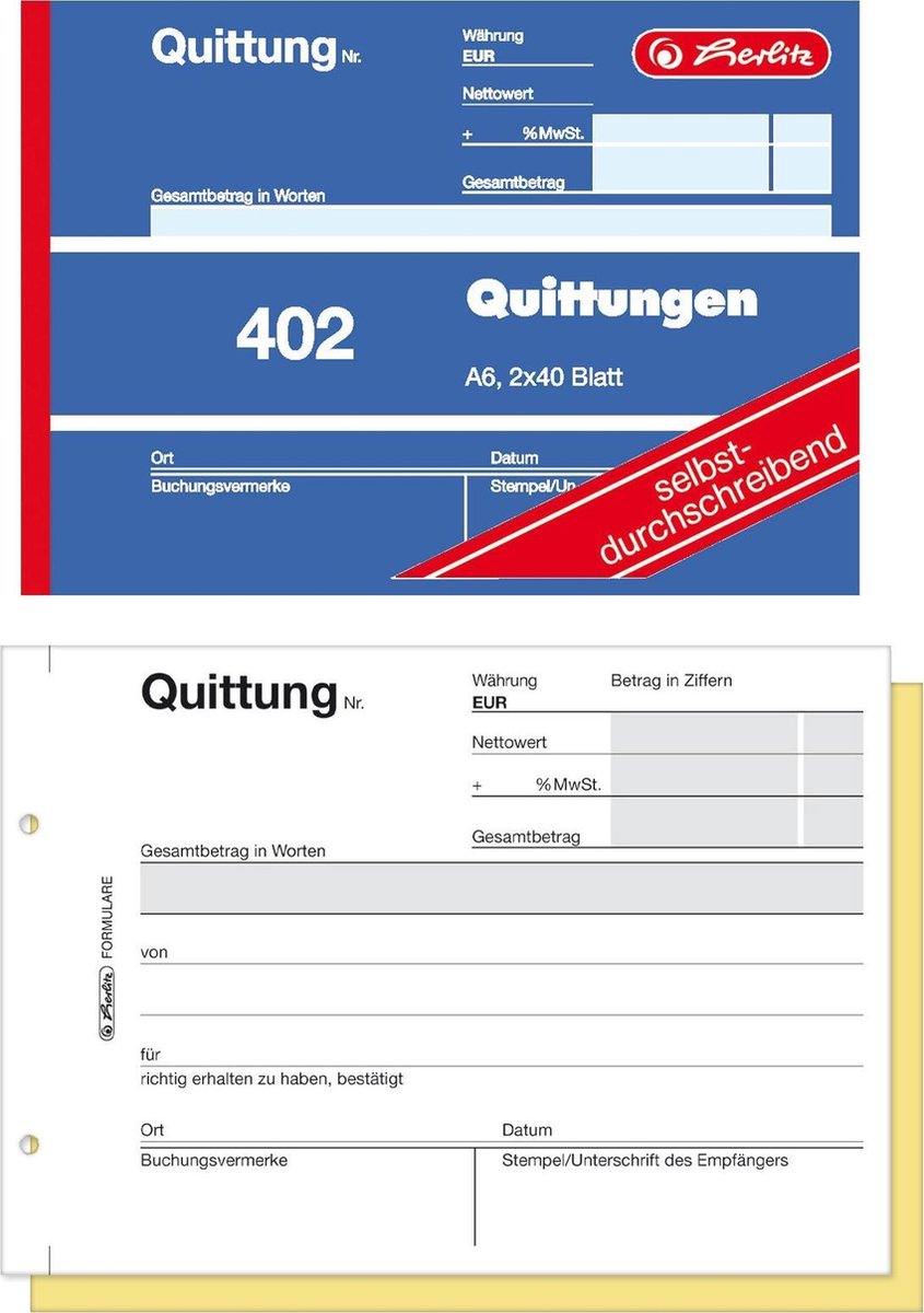 Herlitz 886622 bedrijfsformulier