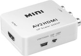 Jumalu AV naar HDMI converter - Tulp naar HDMI -  AV / Composiet RCA To HDMI Video Kabel Adapter - Wit