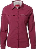 Craghoppers Blouse Nosilife Adventure Ii Dames Polyester Paars Maat 36