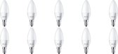 PHILIPS - LED Lamp 10 Pack - CorePro Candle 827 B35 FR - E14 Fitting - 5.5W - Warm Wit 2700K | Vervangt 40W - BES LED