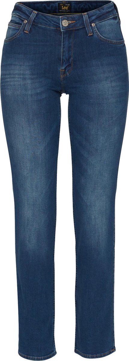 Lee Marion Straight Spijkerbroek 27 31 Vrouw Blauw