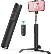 3 in 1 Bluetooth Selfie Stick met Afstandsbediening - iPhone Tripod Stand - Draadloos Smartphone Statief en Driepoot