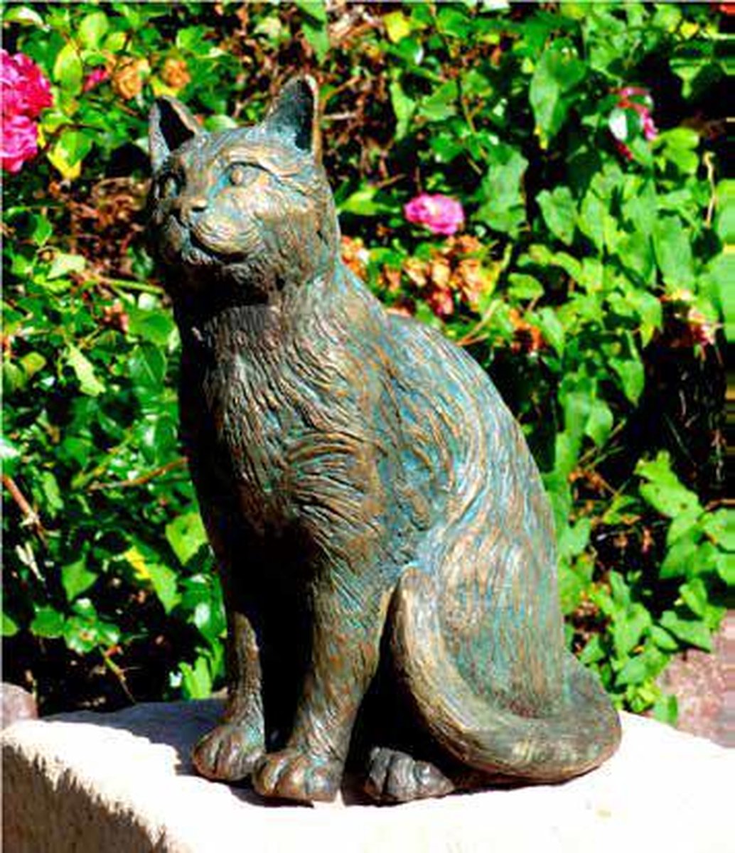 Bronzen Beeld: Bronzen kat | bol.com
