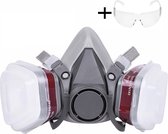 5 in 1 Halfgelaatsmasker + veiligheidsbril - Met Fliter