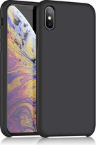 Apple iPhone X / Xs mat zwart siliconen hoesje / achterkant / Back Cover TPU – 1,5 mm ideale dikte van FB Telecom Groothandel in telefoon accessoires.