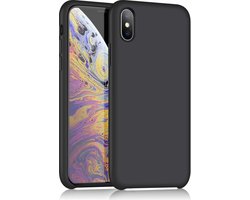 Apple iPhone X / Xs mat zwart siliconen hoesje / achterkant / Back Cover TPU – 1,5 mm ideale dikte van FB Telecom Groothandel in telefoon accessoires.