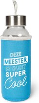 Meester Waterfles van glas met isolatie