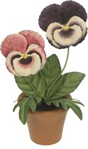 Viooltjes in pot - decoratief beeld - botanische sfeer
