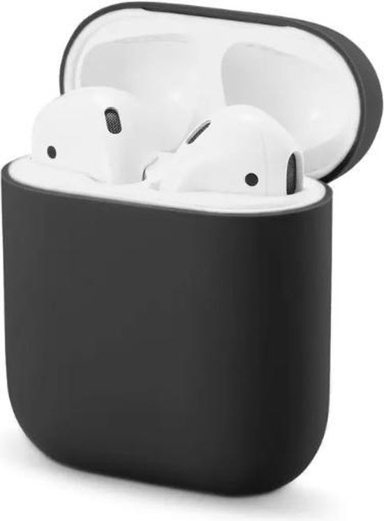 Airpod Siliconen Hoesje Casez Zwart Geschikt voor Apple Airpods