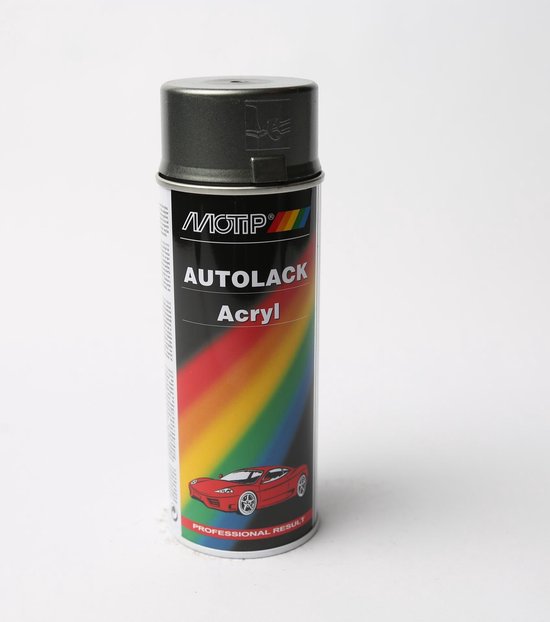 Motip 51043 - Bombe aérosol peinture voiture - Gris métallisé - 400ml