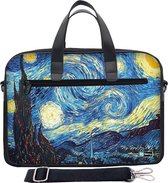 Laptoptas 17,3 inch / schoudertas schilderij - Sleevy - laptoptas - schooltas