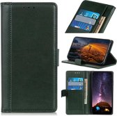 Samsung Galaxy A31 hoesje - Luxe wallet bookcase - Groen - GSM Hoesje - Telefoonhoesje Geschikt Voor: Samsung Galaxy A31