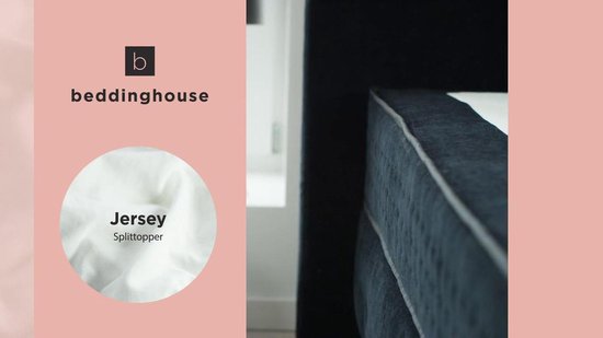 Beddinghouse Jersey - Surmatelas Séparation Hoeslaken - Lits jumeaux - 200x200 / 220 cm - Wit