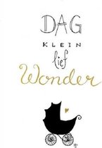 Kaart - A6 - 10x15cm - Met envelop - Dag lief klein wonder - Geboorte - Majestic Ally - 12 stuks