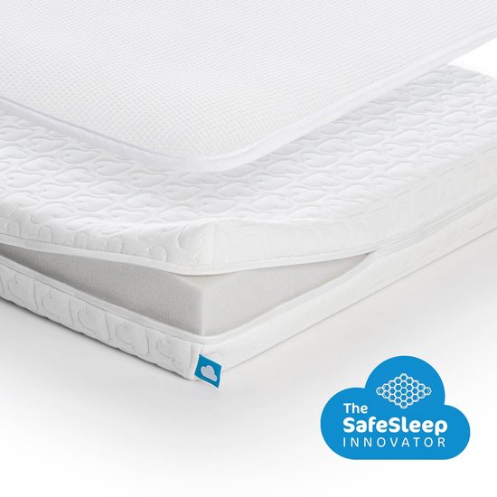 AeroSleep® Essential Pack 2-in-1 : matras + 3D matraseschermer - bed - 120 x 60 cm