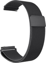 Horlogeband van RVS voor Fossil Q Gazer | 20 mm | Horloge Band - Horlogebandjes | Zwart